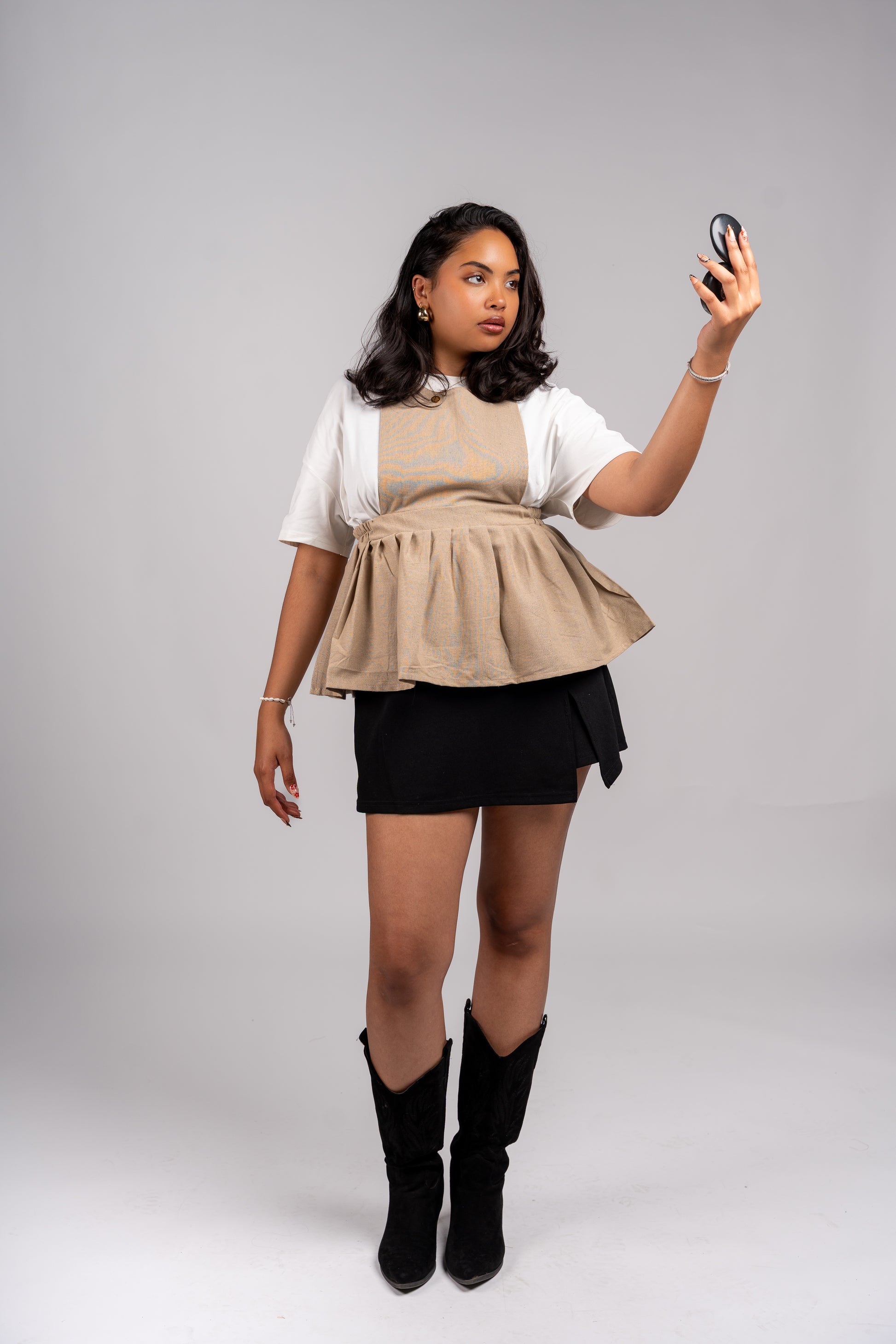 Top Peplum Lin